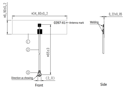 2.4GHz Flex WiFi Antenna