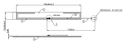 978MHz PCB Antenna [Preorder]