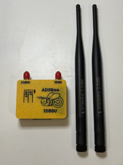 ADSBee 1090U Enclosure and 1090MHz / 978MHz Sleeve Dipole Antenna Bundle