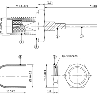 Waterproof SMA to MHF1 Cable