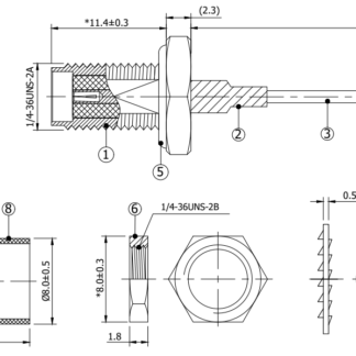 Waterproof SMA to MHF3 Cable